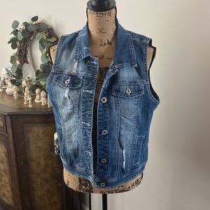 Vest jean jacket